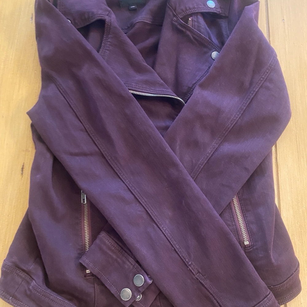 Liverpool Women’s Purple Denim Jean Jacket Size S great condition - Picture 13 of 13